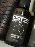 EST25 - ORGANIC & UNSCENTED BEARD OIL (50ml)