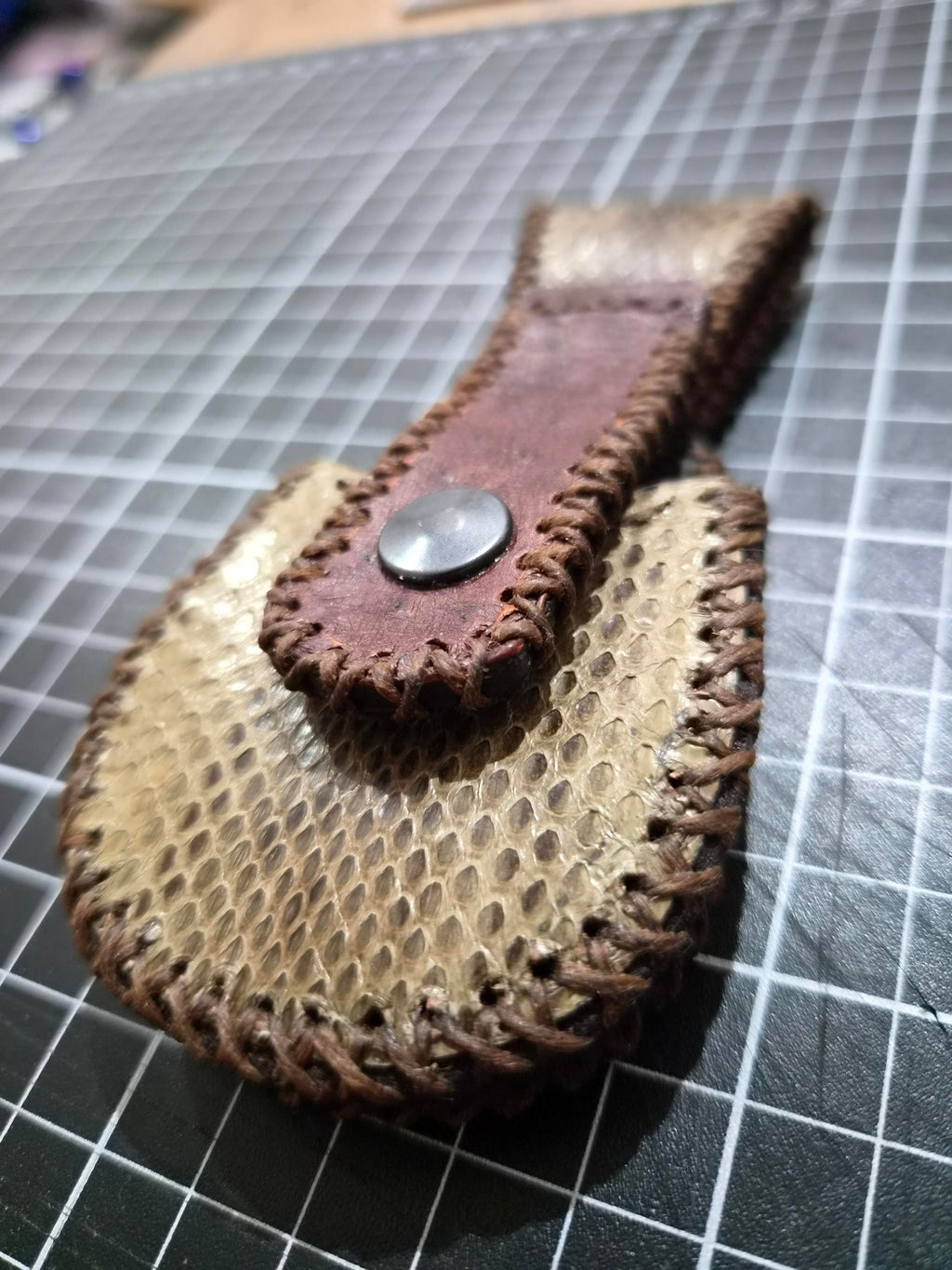 SNAKE SKIN FOB HOLDER