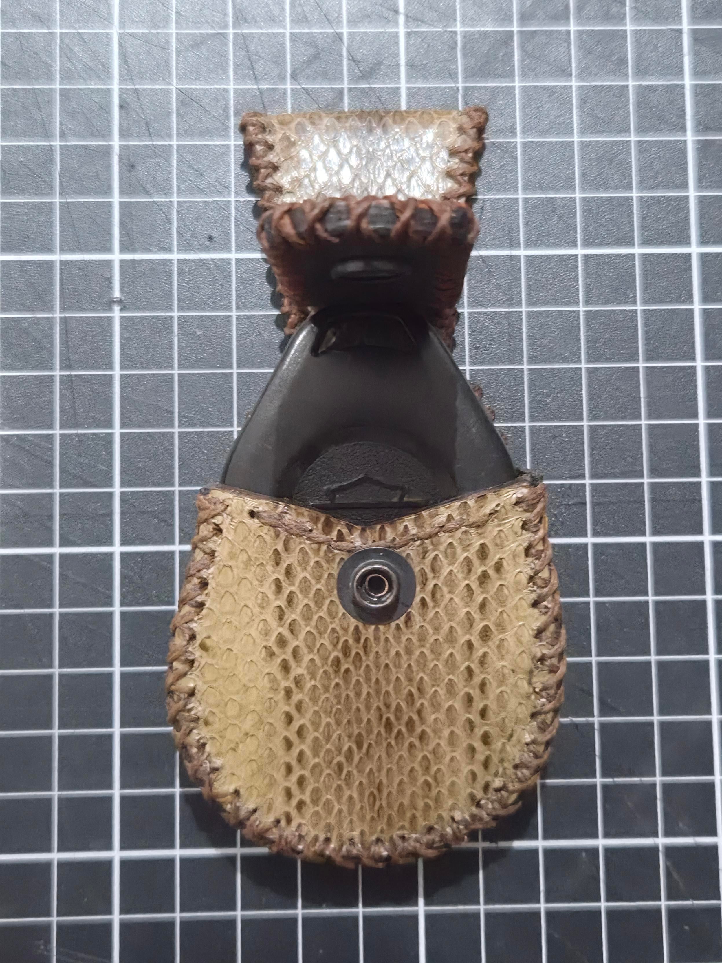 SNAKE SKIN FOB HOLDER